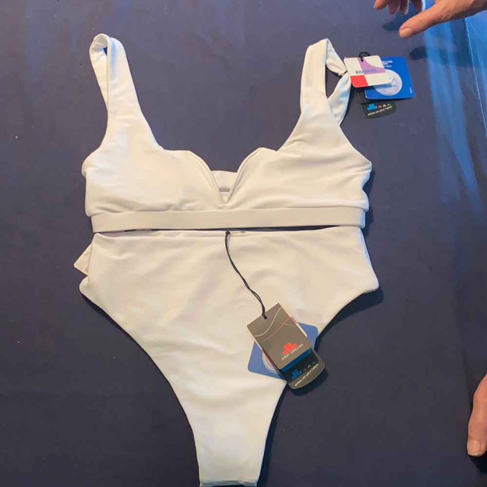 NoBadAddictiong white swimsuit